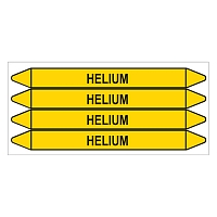Značení potrubí, helium,4 ks, 250 × 26 mm